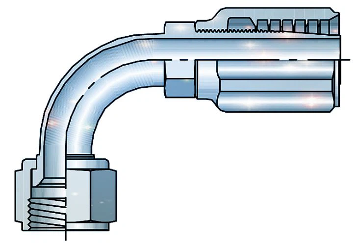 Elbow JIC female reusable hydraulic hose fittings