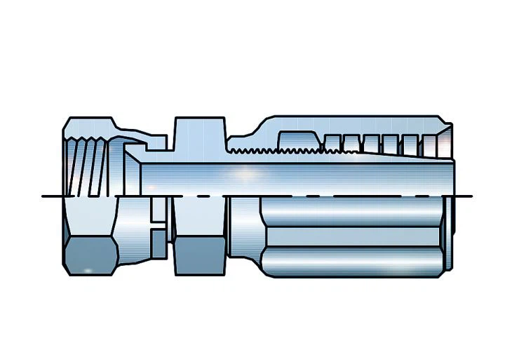 straight JIC female reusable hydraulic hose fittings