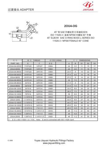 Elleboog SAE ORB Swivel NPT-fitting