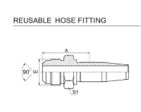 SAE 90° CONE-slangenfittingen